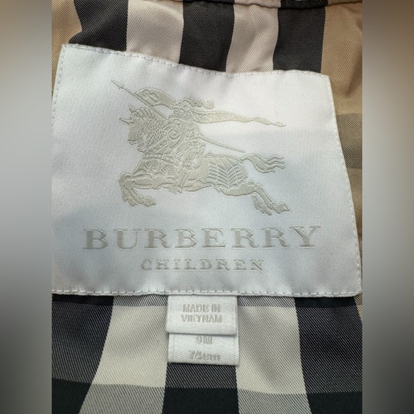 Burberry Children 9M Quilted Jacket Nova Check Coat - Picture 7 of 11